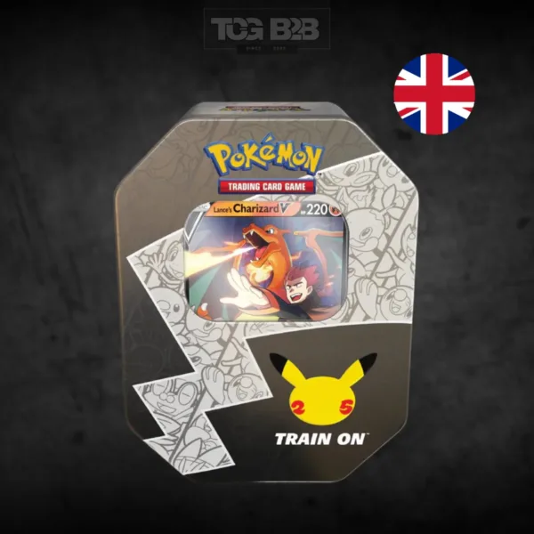 Pokémon Celebrations Lance's Charizard V Tin Box