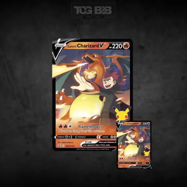 Pokémon Celebrations Lance's Charizard V Tin Box