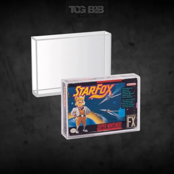 Acrylgehäuse 2er-Pack für SNES/N64 Spiele