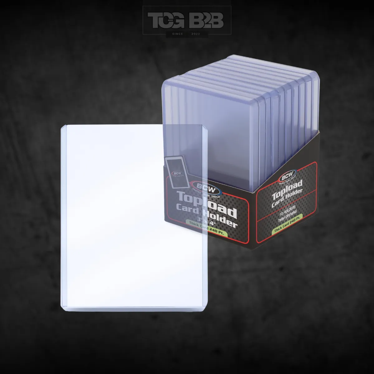 BCW 3 x 4 Thick Card Topload Holder 240 PT