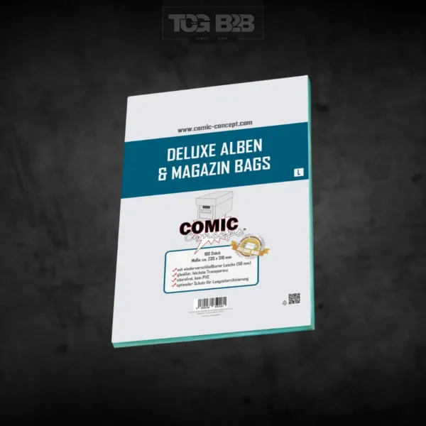 Comic Concept Deluxe Alben & Magazin Bags L (235 x 310 mm) mit Lasch