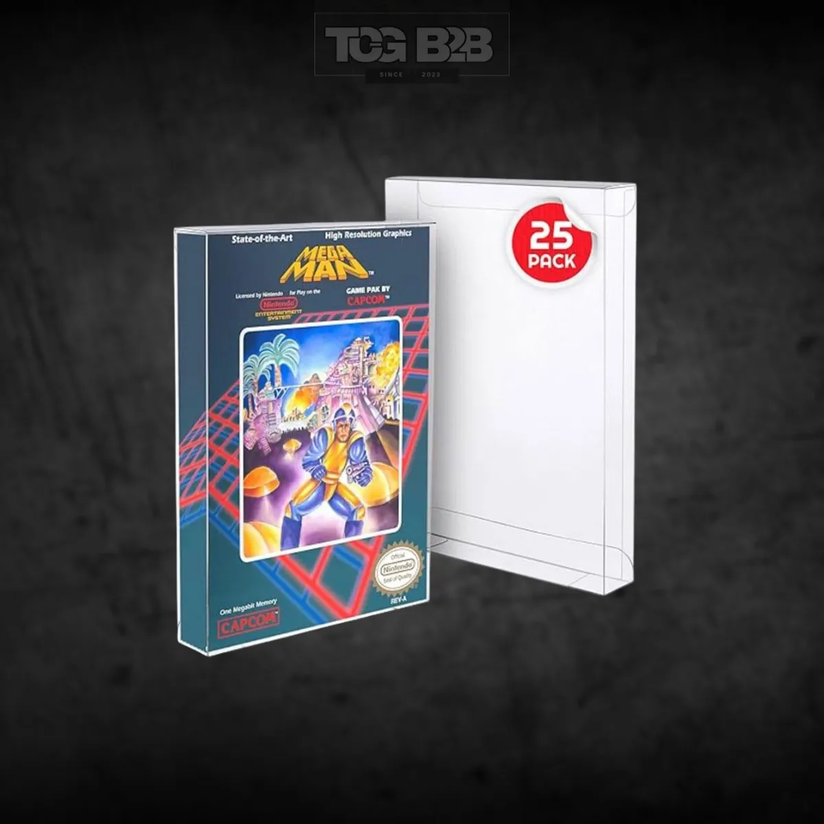 PET Gehäuse 25er-Pack für NES Spiele