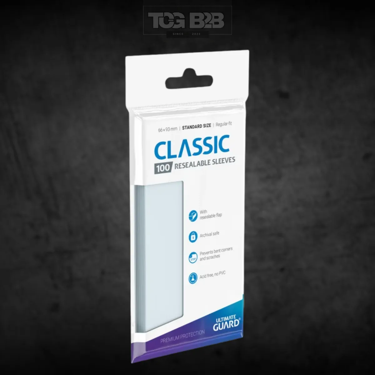 Ultimate Guard Classic Sleeves Resealable Standard Size Transparent