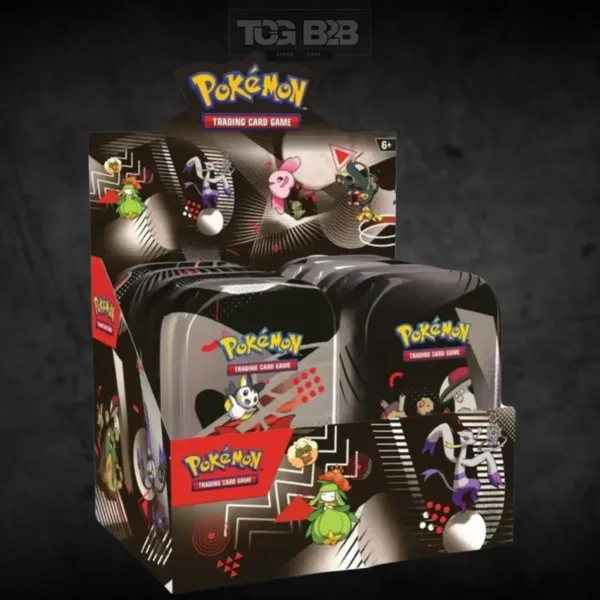 Pokémon Black Bolt und White Flare Unova Mini Tin Display